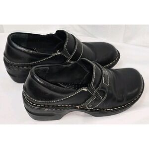 B.O.C.‎ Burnett Women's Clogs Black Leather Women's 8M